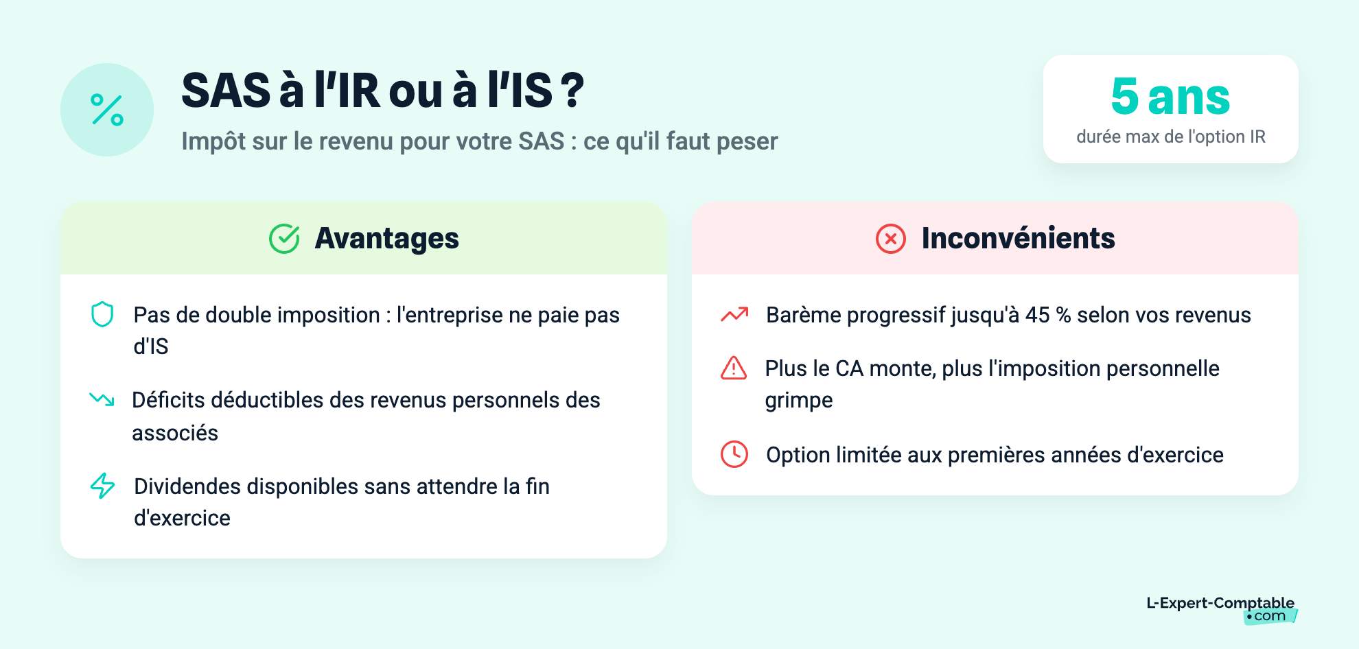 SAS à l'IR ou à l'IS ?